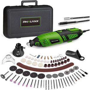 180W Rotary Tool Kit, 1.5-Amp 6 Variable Speed with Flex Shaft, 8000-32000RPM